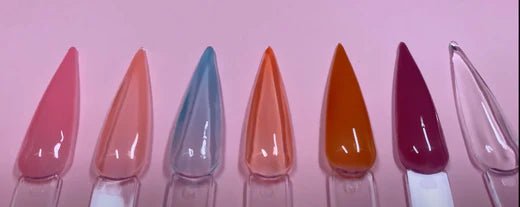 Builder gel swatches - Nailster Norway