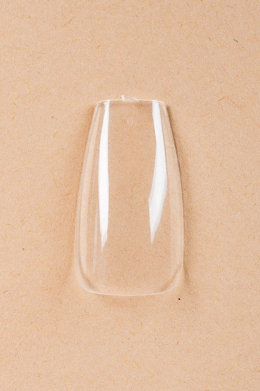 5 x Coffin/Ballerina Medium Clear Tipper