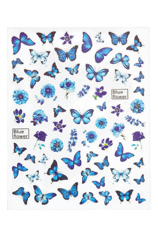 Blue Butterflies stickers | Nailster Norway