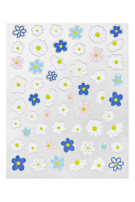 Colourful blossoms - 3D Sticker | Nailster Norway