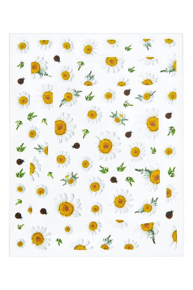 Daisy flower stickers | Nailster Norway