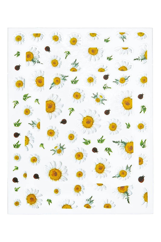 Daisy flower stickers | Nailster Norway