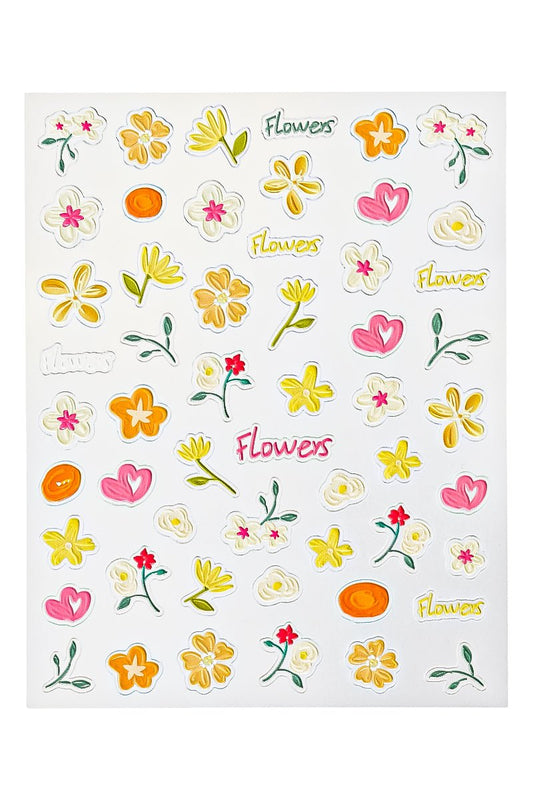 Floral Summer - 3D Sticker | Nailster Norway