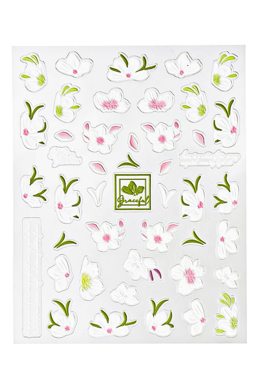 Spring flowers - 3D Sticker | Nailster Norway