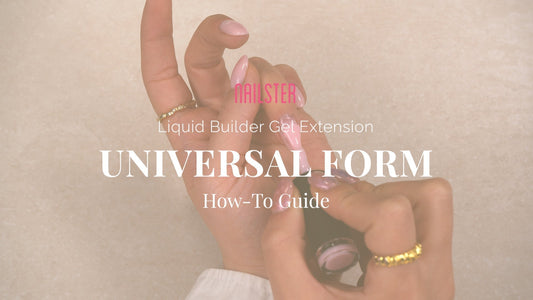 Forlengelse med Liquid Builder Gel på Universal Skabelon - Nailster Norway