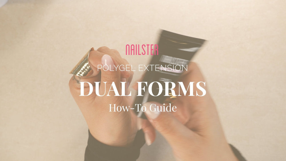 Forlengelse med Polygel med Dual Forms - Nailster Norway