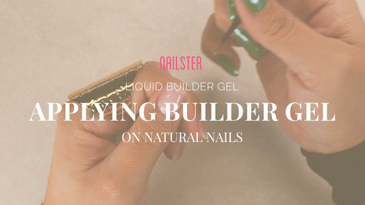 Liquid Builder gel på naturnegler - Nailster Norway
