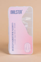 5 x Coffin/Ballerina Medium Clear tipper