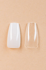 5 x Coffin/Ballerina Medium Clear tipper