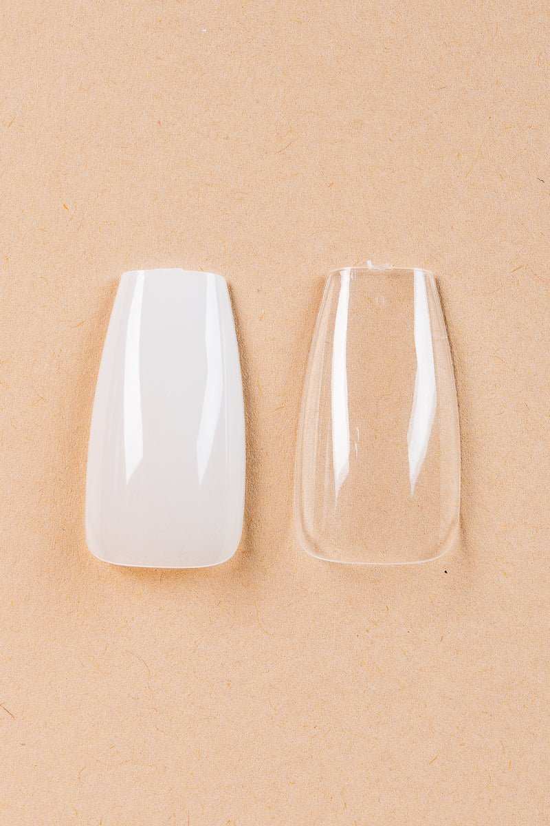 5 x Coffin/Ballerina Medium Clear tipper