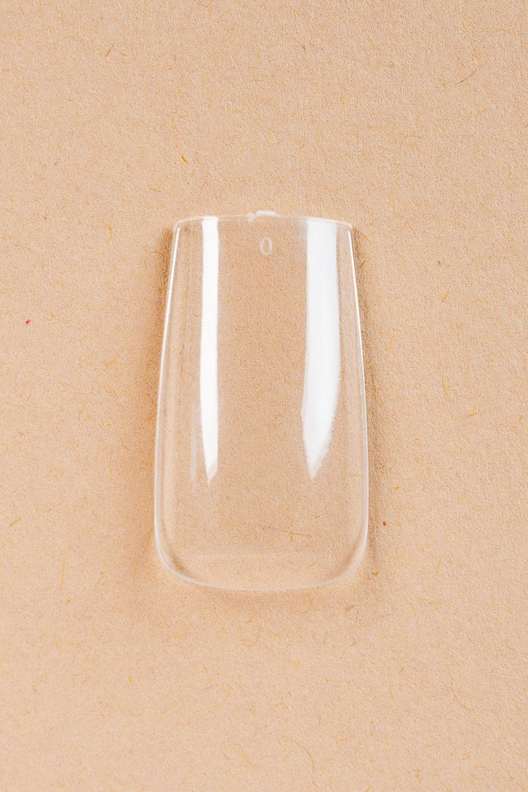 5 x Square Medium Clear Tipper