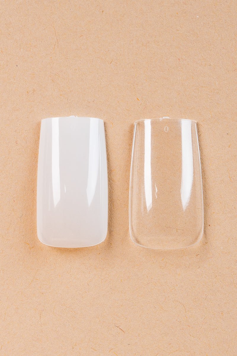 5 x Square Medium Clear Tipper