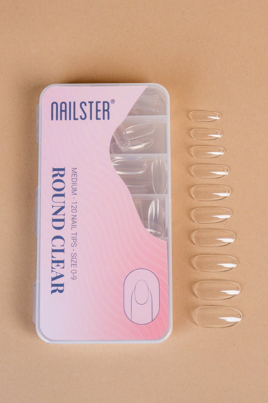 5 x Round Medium Clear Tipper