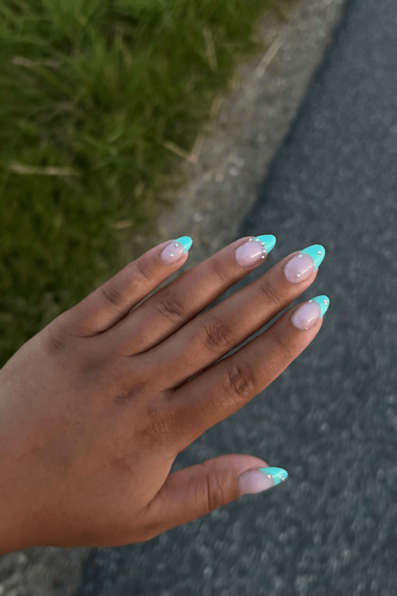 Aqua Sparkle Look