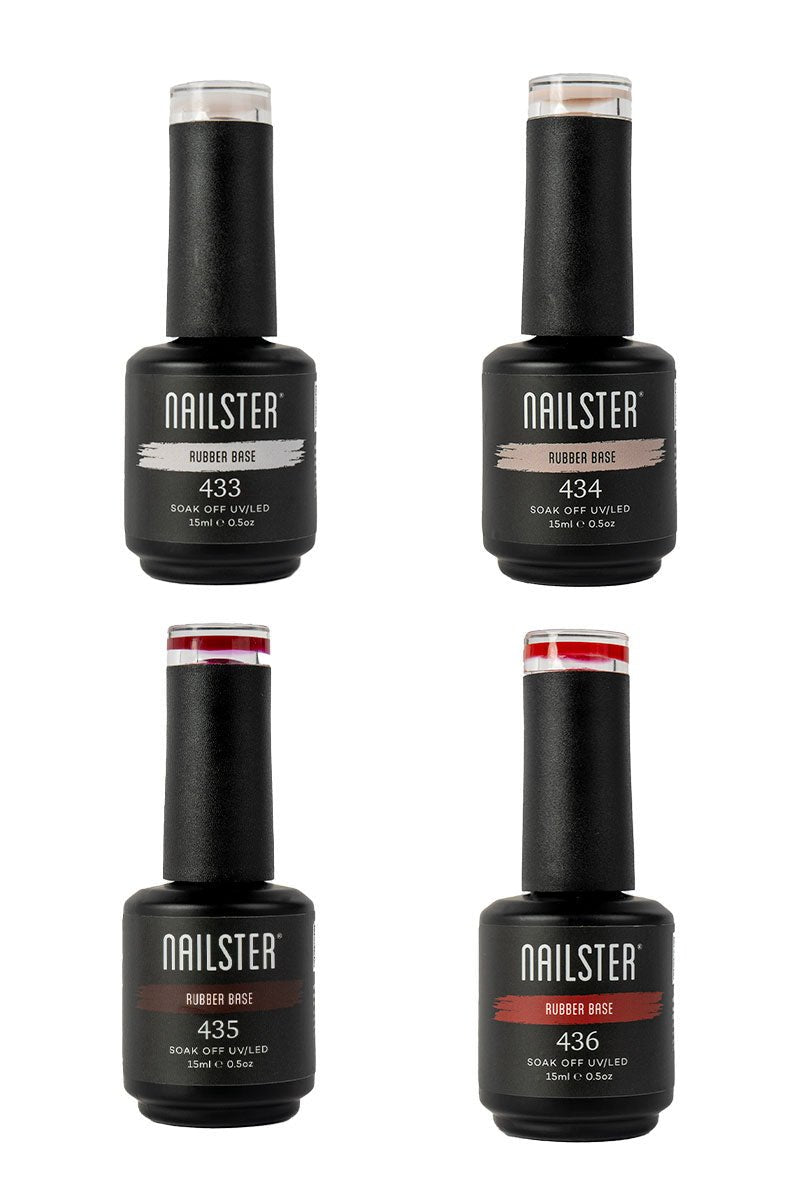 Color Drop · 4 Rubber Bases | Nailster Norway