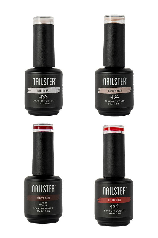 Color Drop · 4 Rubber Bases | Nailster Norway