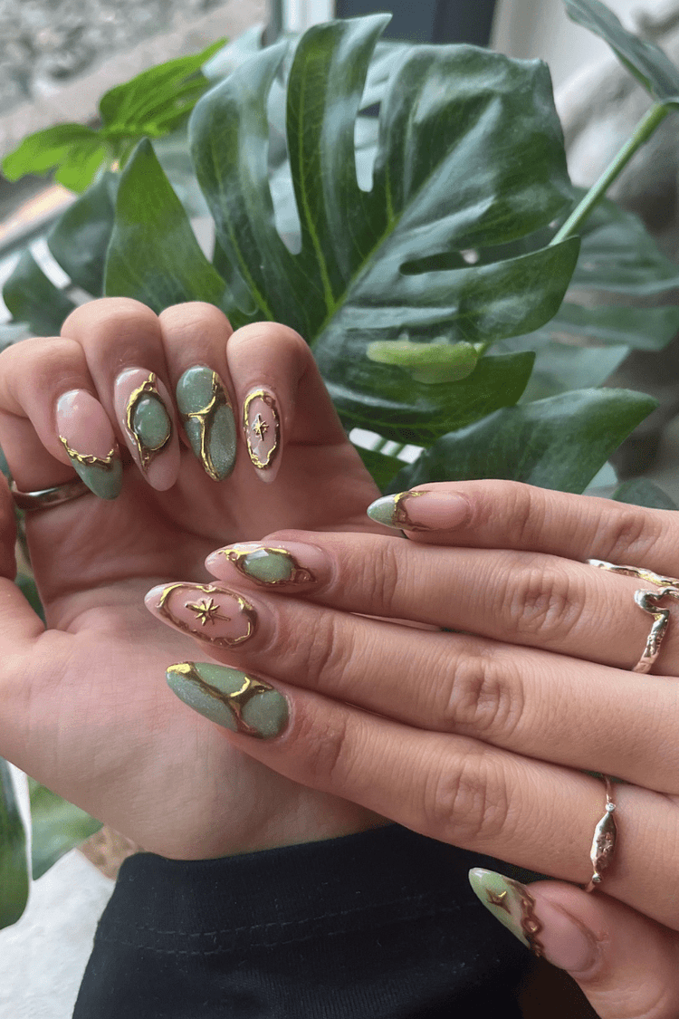 Gilded Green Look