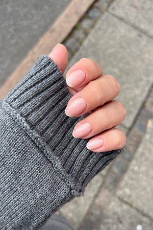 Glitter French Look