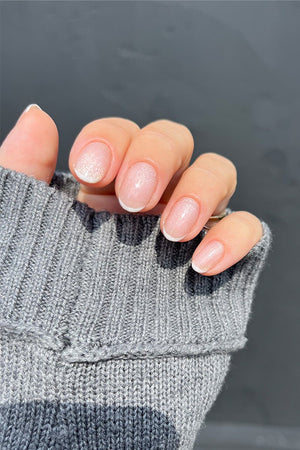 Glitter French Look