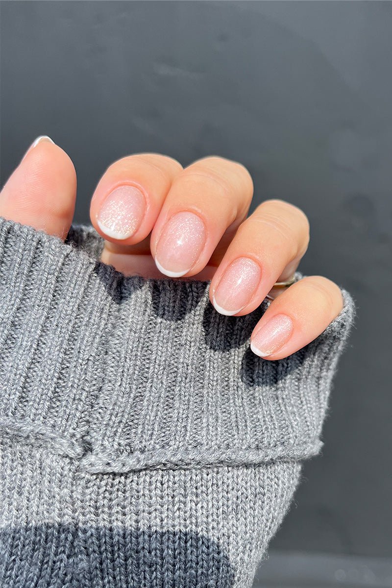 Glitter French Look