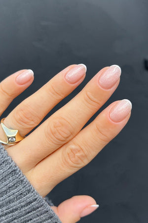 Glitter French Look