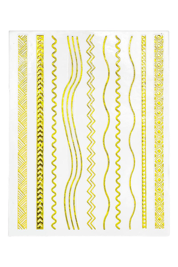 Golden shapes stickers