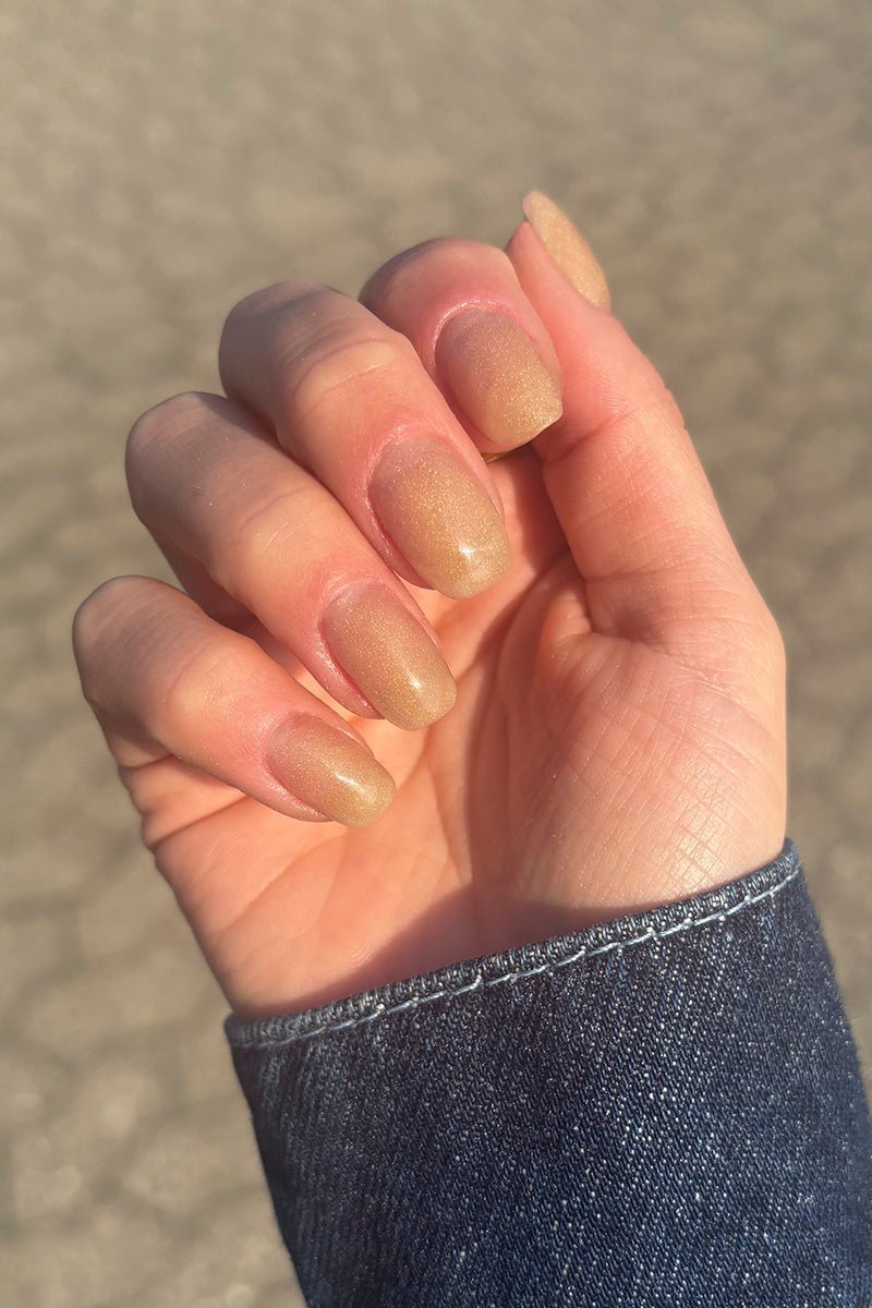 Polygel Peach Glitter · 461