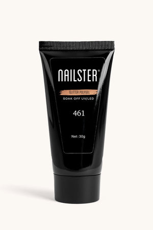 Polygel Peach Glitter · 461