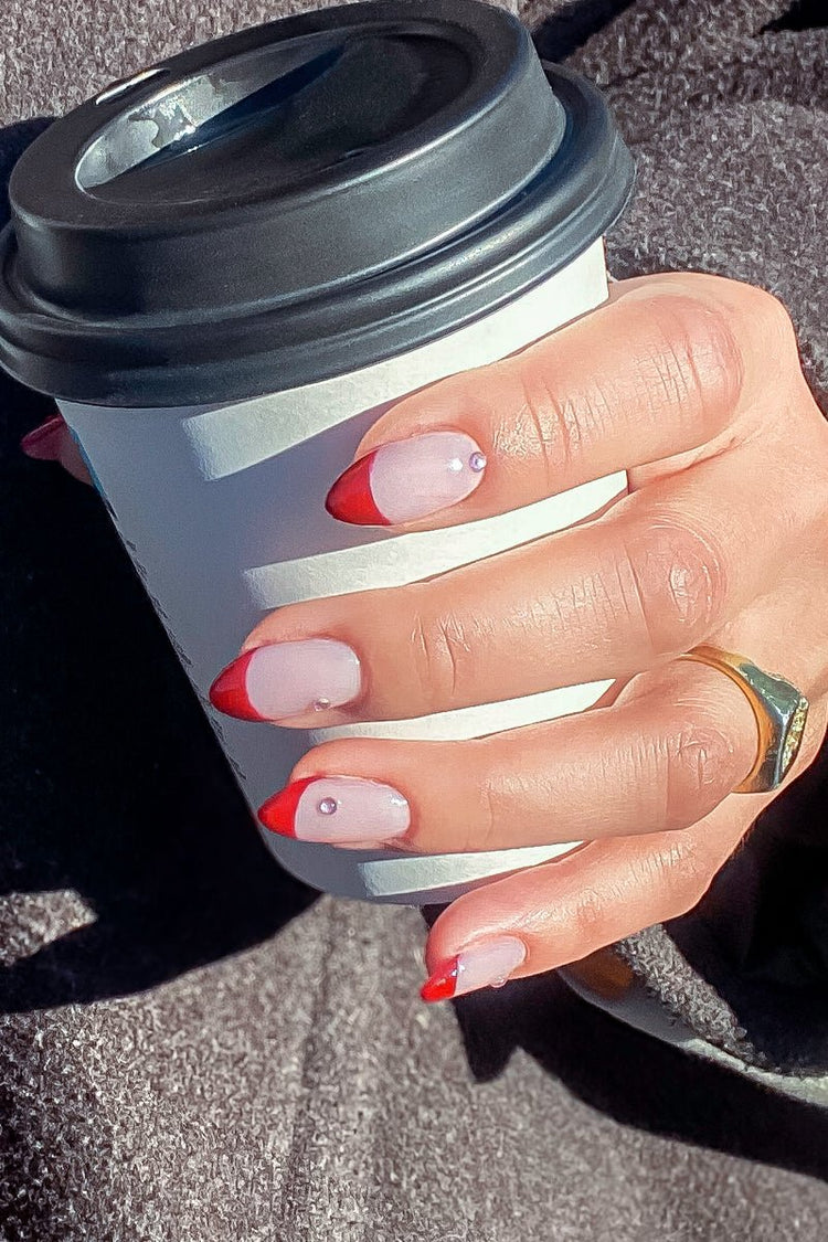 Red French Look – Gel Polish Look fra Nailster