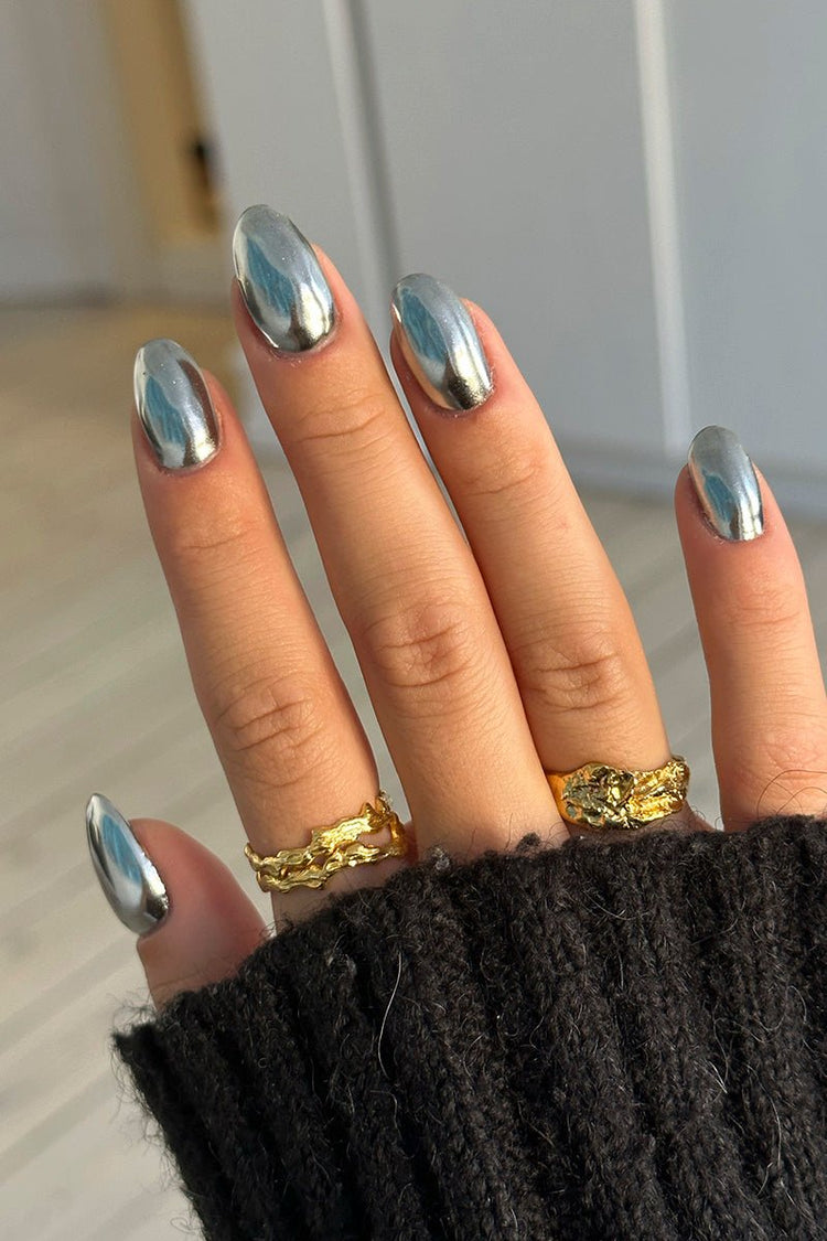 Silver Chrome – Gel Polish Look fra Nailster