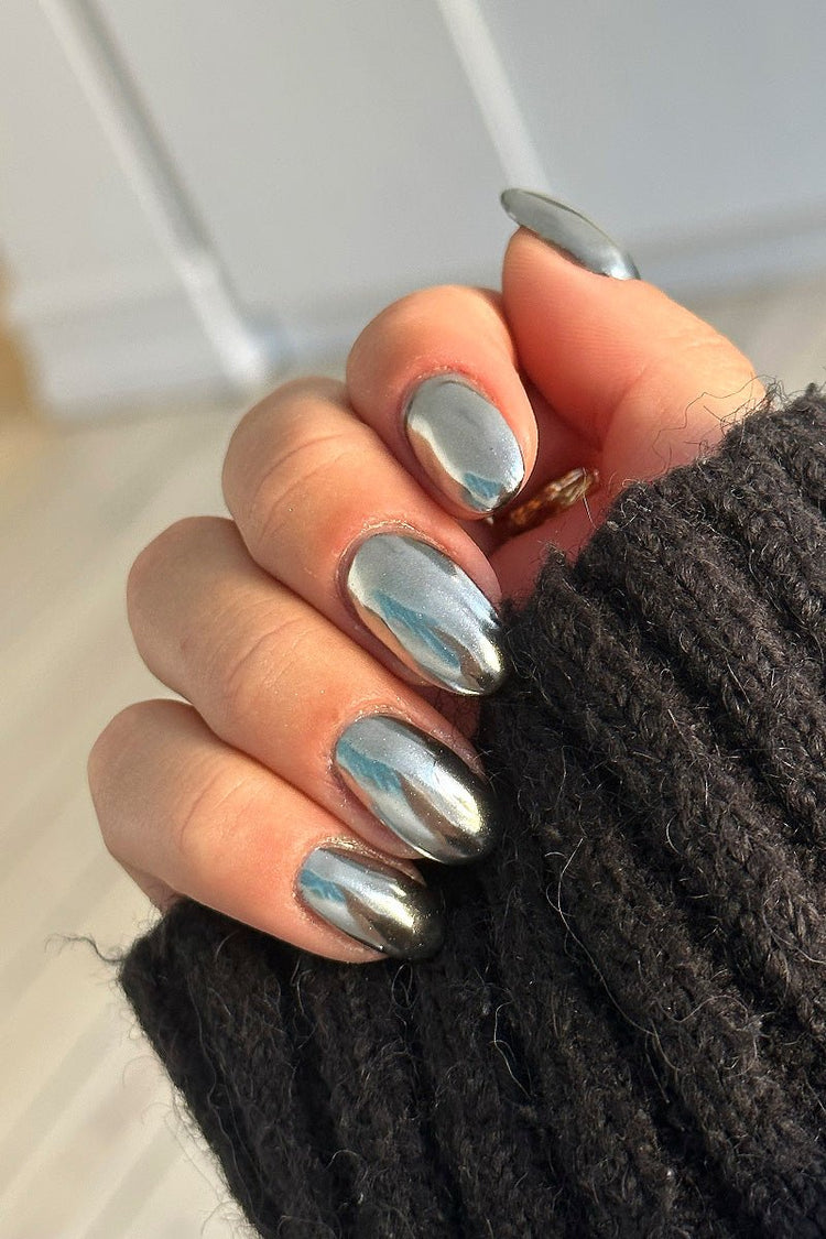 Silver Chrome – Gel Polish Look fra Nailster, bilde 2